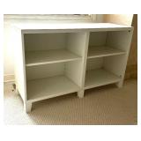 White Double Bookshelf