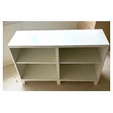 White Double Bookshelf