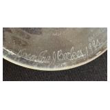 Beautiful Signed Hand Blown Art Glass Perfume Dauber Bottle by Douglas Becker
