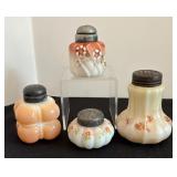 Four Antique Victorian Salt and Pepper Shakers