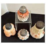 Four Antique Victorian Salt and Pepper Shakers