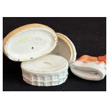 Vintage Animal Motif Figurines and Trinket Dish