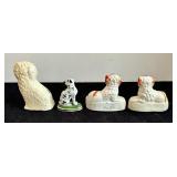 Four Darling Dog Figurines
