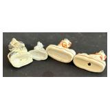 Four Darling Dog Figurines