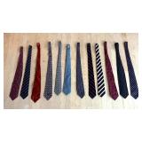 Twelve Men’s Dress Ties by Liemandts, Giorgio Armani, Carl Martins, Hardy, Amies and More