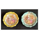 Two Tiny Vintage Limoges Plates
