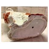 Two Vintage Staffordshire Spaniel Figurines