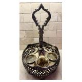 Vintage Late 19th Century English Electroplated / Silver Cruet Set