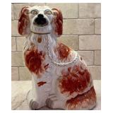 Vintage Staffordshire Left Facing Spaniel Figurine