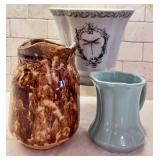 Vintage Pitchers and a Decorative Vase