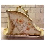 Vintage Hand Painted Cheese Dish