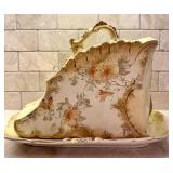 Vintage Hand Painted Cheese Dish