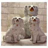 Three Vintage Staffordshire Porcelain Figurines