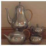 Vintage Tea Set by Royal Holland Pewter Made in Holland