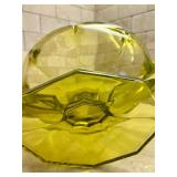 Gorgeous Vintage Green Double Handled Bowl