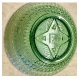 Antique R.S. Prussia Footed Bowl, Candy Bowl, Nut Dish, Serving Bowl and Stunning Vintage Green Glass Dish