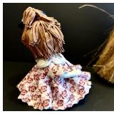 Variety of Vintage Figurines Including Zampiva Double Figure Spaghetti Hair Doll Figurine, Royal Worcester Porcelain Figurine Months of the Year May by Freda Doughty and More!