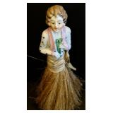 Variety of Vintage Figurines Including Zampiva Double Figure Spaghetti Hair Doll Figurine, Royal Worcester Porcelain Figurine Months of the Year May by Freda Doughty and More!