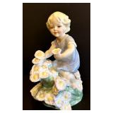 Variety of Vintage Figurines Including Zampiva Double Figure Spaghetti Hair Doll Figurine, Royal Worcester Porcelain Figurine Months of the Year May by Freda Doughty and More!