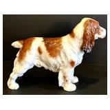 Vintage Royal Doulton Porcelain English Cocker Spaniel HN 036 and Small English Staffordshire Spaniel
