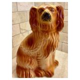 Vintage Staffordshire Ware Pottery Spaniel Dog