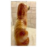 Vintage Staffordshire Ware Pottery Spaniel Dog