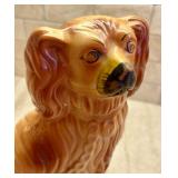 Vintage Staffordshire Ware Pottery Spaniel Dog