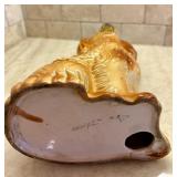 Vintage Staffordshire Ware Pottery Spaniel Dog