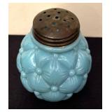 Antique Glass Quilted Salt or Pepper Shaker