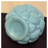 Antique Glass Quilted Salt or Pepper Shaker