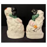 Two Vintage Staffordshire Dog Figurines