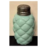Antique EAPG Cone Artic Quilted Salt / Pepper Shakers