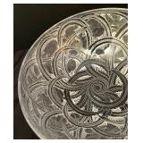 Lalique Frosted Glass Pinsons Bowl / Lalique Pinsons Finch Bird Bowl