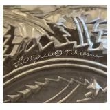 Lalique Frosted Glass Pinsons Bowl / Lalique Pinsons Finch Bird Bowl