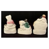 Three Antique Victorian Figurines