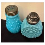 Antique Fleur De Lis and EAPG Salt / Pepper Shakers