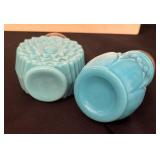 Antique Fleur De Lis and EAPG Salt / Pepper Shakers