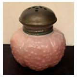 Challinor Taylor Forget Me Not Pink Hobbs Acorn and EAPG Salt / Pepper Shakers
