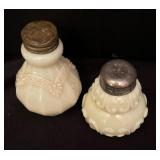 Two Vintage Victorian Salt / Pepper Shakers