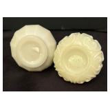 Two Vintage Victorian Salt / Pepper Shakers