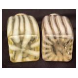 Antique Uranium Glass Salt and Pepper Shakers