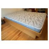 Queen Platform Bed with Storage Drawer