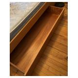 Queen Platform Bed with Storage Drawer