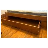 Queen Platform Bed with Storage Drawer