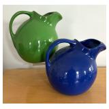 Two Vintage Hall Ball Juice Pitchers