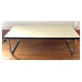 Art Deco Chrome Base Mid Century Coffee Table
