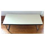 Art Deco Chrome Base Mid Century Coffee Table
