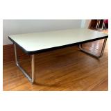 Art Deco Chrome Base Mid Century Coffee Table