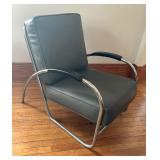 Vintage Art Deco Chrome Tubular Arm Chair