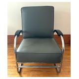Vintage Art Deco Chrome Tubular Arm Chair